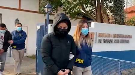Hermana de Esteban Paredes fue detenida junto a banda especializada en robar autos de lujo