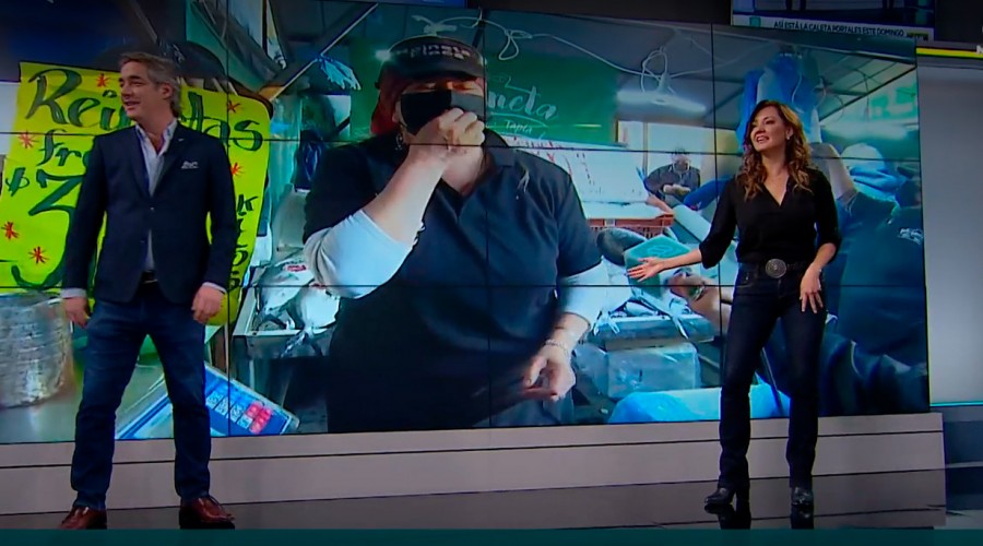 Directo desde Caleta Portales: Priscilla Vargas y José Luis Repenning bailaron al ritmo de la 'reineta flaca'