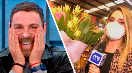 ¡Se puso rojo!: Admirador secreto le envió un ramo de flores a José Antonio Neme