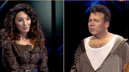 Duelo de artistas nacionales: Piamaría Silva como Myriam Herández se impuso ante el Luis Jara de Andrés Sáez