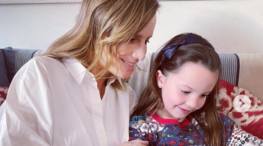 "Lento": Diana Bolocco publicó una foto de su hija menor con un significativo y oculto mensaje