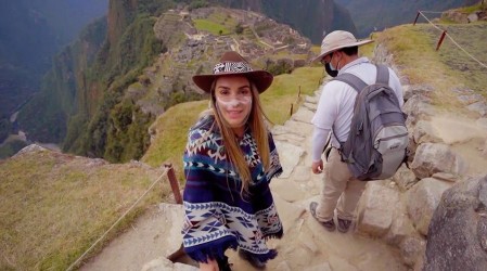 Dani Urrizola siguió los pasos de los incas y visitó Machu Picchu