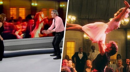 José Luis Repenning y Priscilla Vargas recrearon coreografía de "Dirty Dancing"