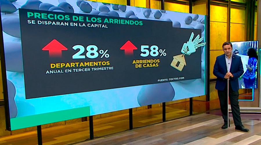 "En los próximos meses va a seguir ocurriendo": Experto inmobiliario advierte más alzas en los arriendos