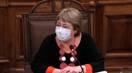 Michelle Bachelet expone en Convención Constitucional