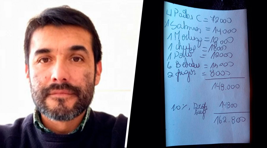 'Mi intención no era funar a Angelmó ni al local': Entrevista a comensal que pagó $162 mil en cocinería