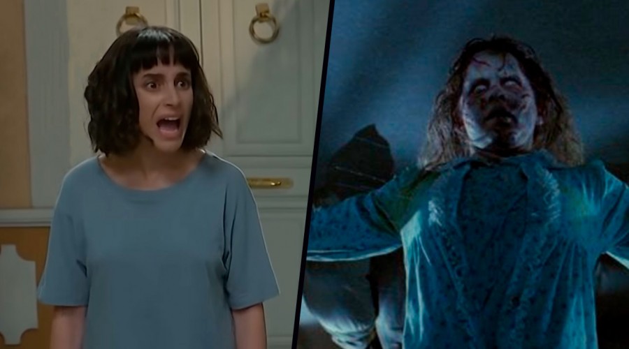 "Que empiece el exorcismo": Martina sorprendió a los fans al más puro estilo del cine de terror
