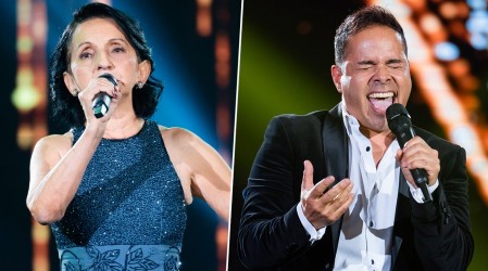 Duelo de canto: Marianela Bejares desafió al campeón Agustín "Pastelito" Maluenda