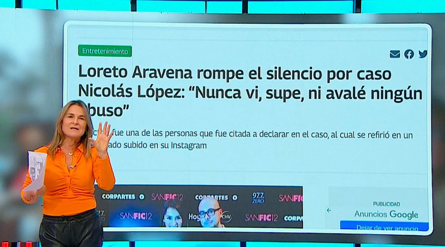 'Nunca vi, supe, ni avalé ningún abuso': MG analiza dichos de Loreto Aravena tras fallo del caso López