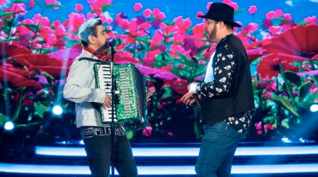 Joaquín y Walter mostraron su talento imitando a Los Vásquez para llegar al duelo final