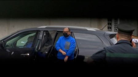 Así fue la llegada de Nicolás López a cárcel Santiago 1