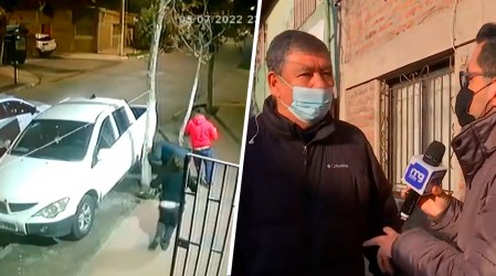 "Los tipos andaban armados": Vecino de San Joaquín frustró portonazo al lanzar las llaves de su auto