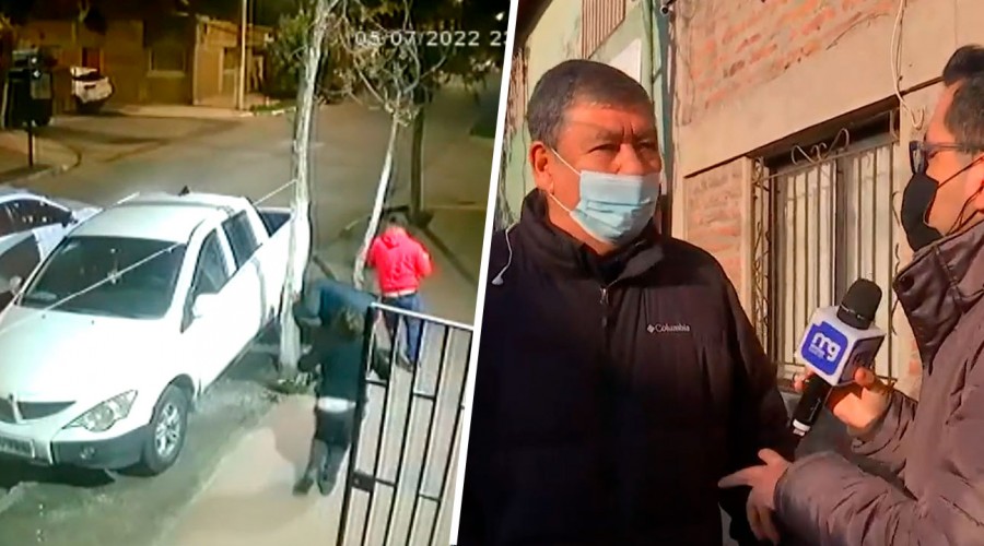 'Los tipos andaban armados': Vecino de San Joaquín frustró portonazo al lanzar las llaves de su auto