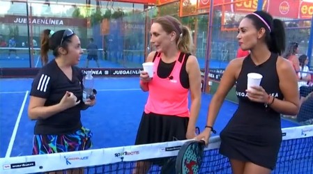 Karen y Chiqui vs. Pame y Neme: ¡Mira este divertido duelo de pádel de Mucho Gusto!
