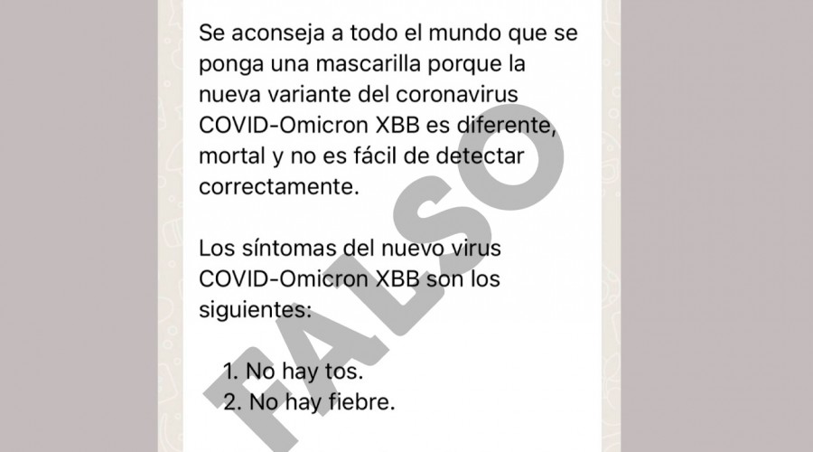 Ministerio de Salud desmiente cadena de Whatsapp sobre variante XBB del Covid-19