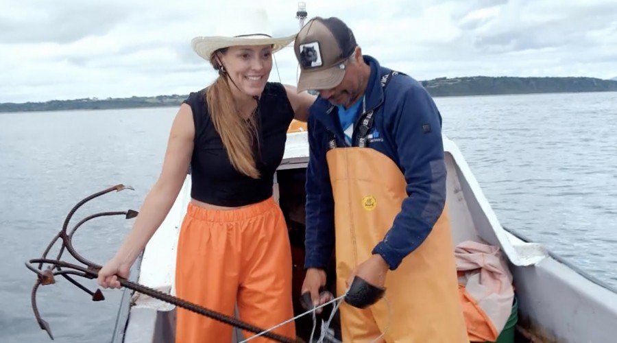 María Paz Jorquiera lo deja todo pescando