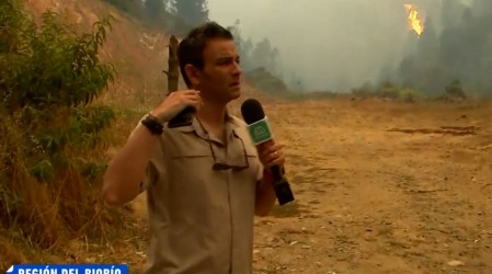 Vecinos de Tomé evacúan el sector por incendios forestales