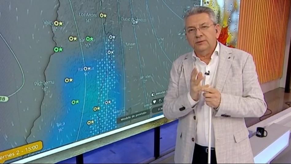 'Es una alta probabilidad': Jaime Leyton revela cuándo y a qué hora llovería esta semana en Santiago 'Es una alta probabilidad': Jaime Leyton revela cuándo y a qué hora llovería esta semana en Santiago
