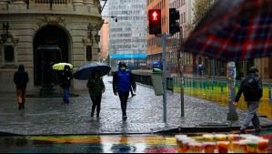 Pronóstico del tiempo indica lluvia intensa para la Región Metropolitana