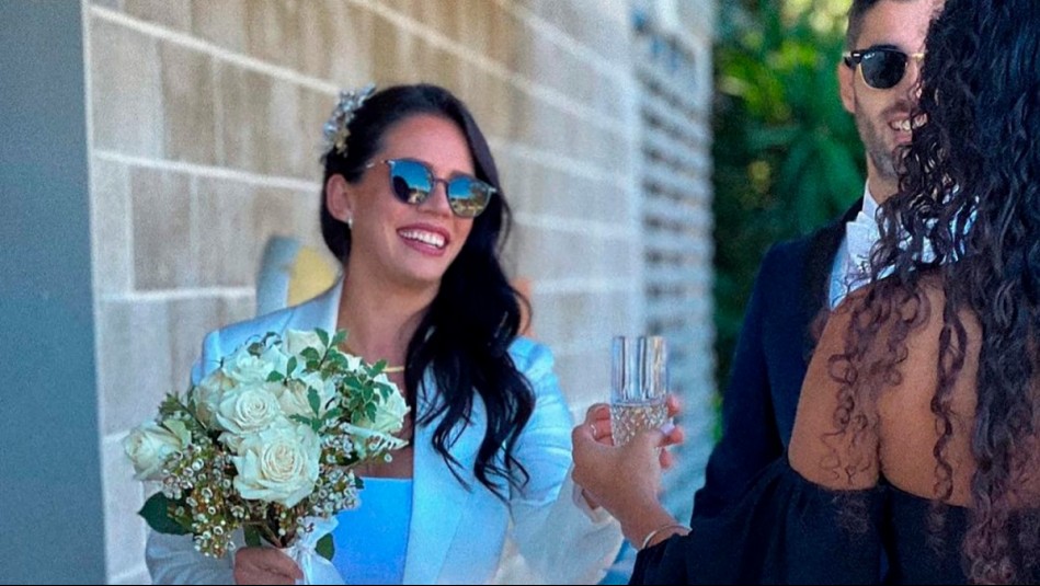 De blanco y con el pelo suelto: Así fue el comentado look de Angie Alvarado en su matrimonio en Australia