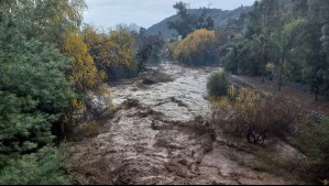 Anuncian cortes de agua en sectores de Los Andes por turbiedad del río Aconcagua