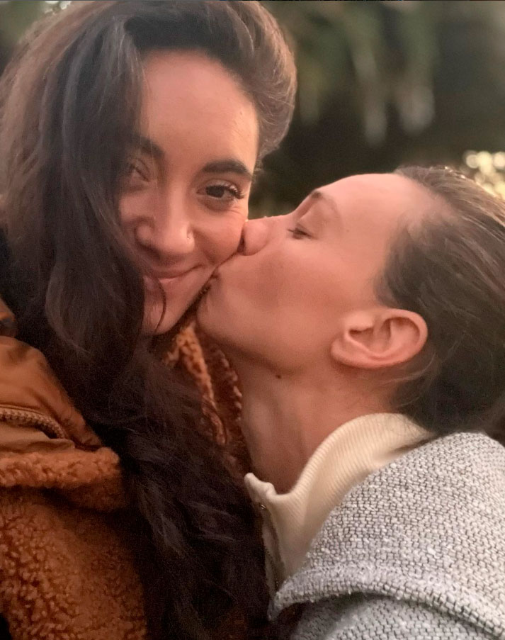 Tiane Endler y su esposa, Sofía Orozco