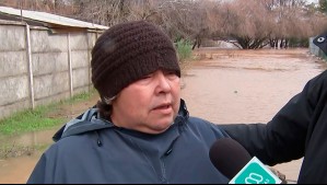 Vecina de Hualqui rescató a sus animales ante crecida del río Biobío: "No me importaban las cosas materiales"