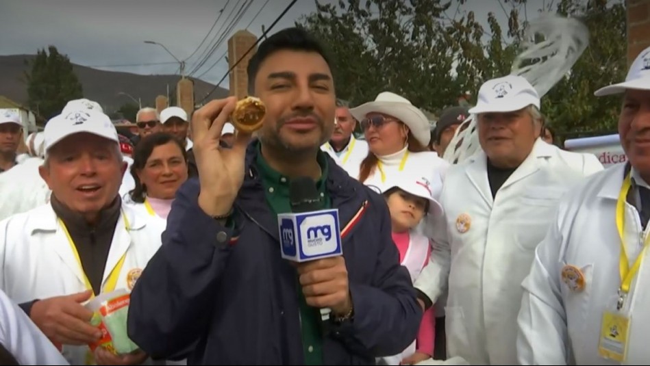 ¡Sacó pica! Andrés Caniulef probó dulces en festejos por el Día del Dulce de La Ligua