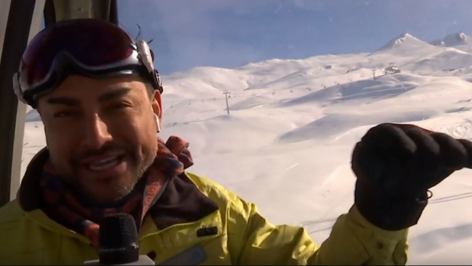 ¡A tres mil metros de altura! Así fue el histórico paseo de Andrés Caniulef en teleférico de Farellones