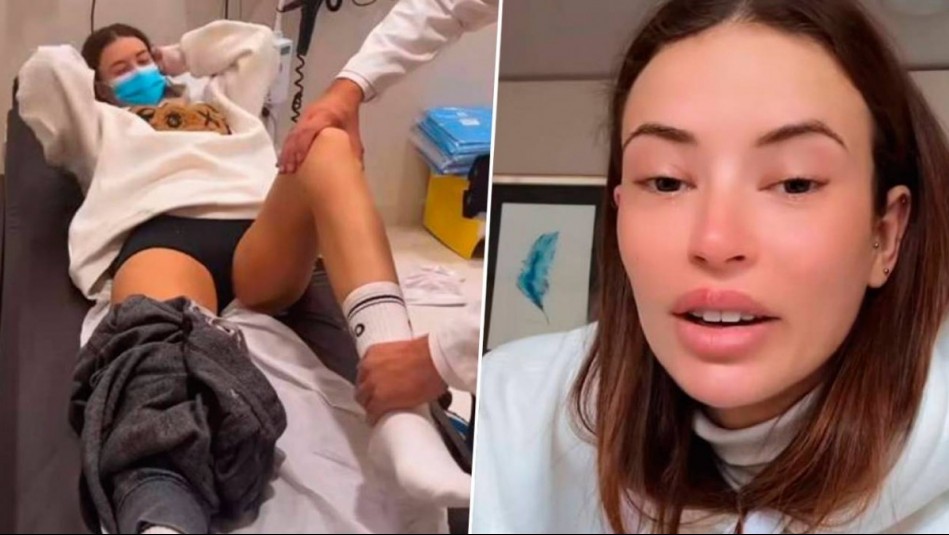 'Se me quedó colgada la pierna': Julia Fernandes relató complejo accidente en la nieve