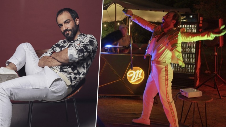 ¡Gran transformación! Así se convirtió Gabriel Cañas en Freddie Mercury para Generación 98'