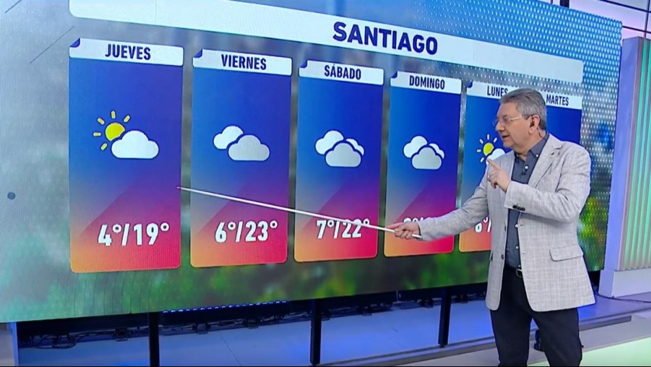 Temperaturas de hasta 24°C: Jaime Leyton anticipa ola de calor para el fin de semana en Santiago