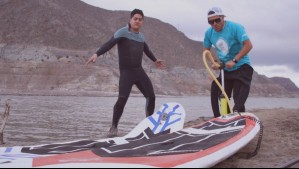 Fernando Godoy sufre 'alegres' caídas practicando kite surf en Bajo el Mismo Techo