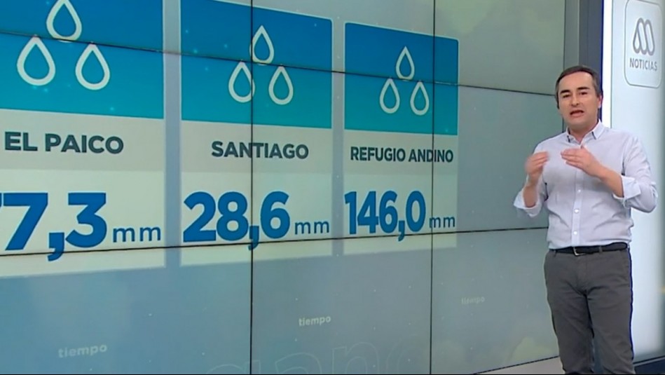 Lluvias en Santiago: Experto revela 'pulso de precipitaciones' para los próximos días