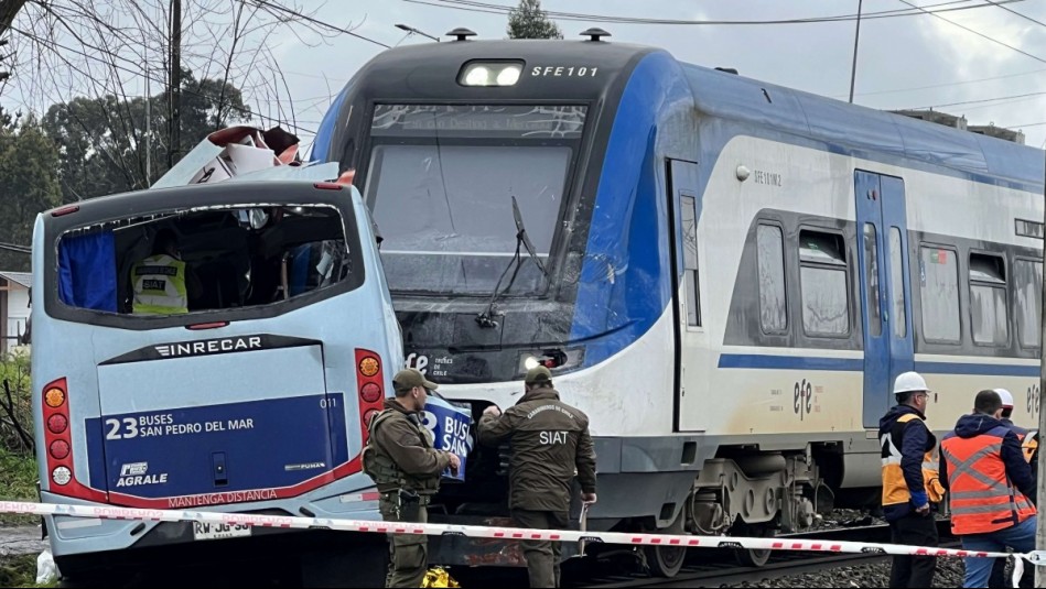 Los detalles tras el choque de Biotren con bus que dejó seis fallecidos en San Pedro de la Paz