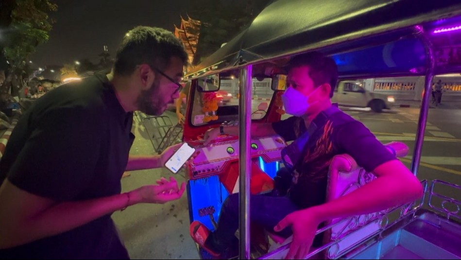 La adrenalina de los Tuk Tuk: Dani Urrizola y César se movilizaron en Tailandia en el regreso de Viajando Ando