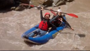 Tita Ureta tomó los remos y se lanzó corriente abajo por el río Maipo en La Ruta del Agua