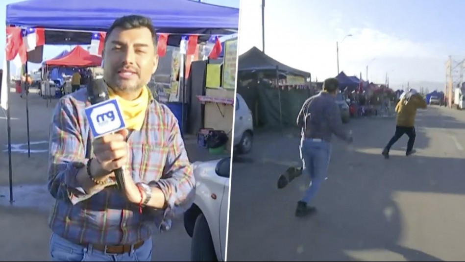 'En algo andará': Andrés Caniulef persigue a un hombre que se arrancó de las cámaras en la Pampilla