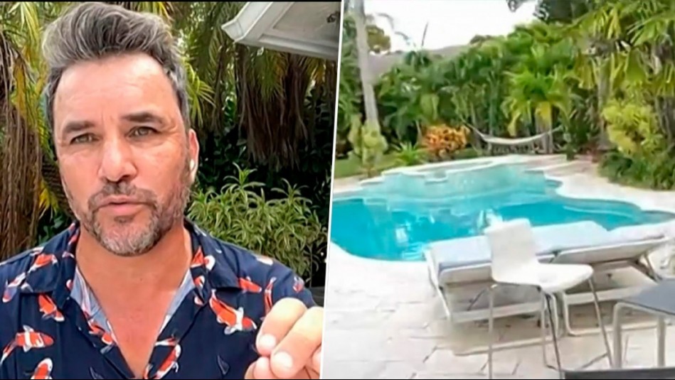 Con palmeras y una gigantesca piscina: Douglas deslumbró con recorrido de su casa de Miami en De Paseo