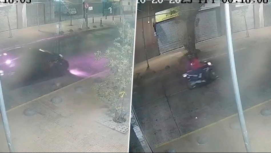 Impactante video: Cámaras captaron balacera a locales comerciales en Estación Central