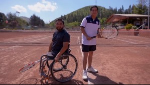 ¿Ganaron?: Fernando Godoy se atrevió a jugar un doble de tenis con atleta paralímpico en Bajo el Mismo Techo