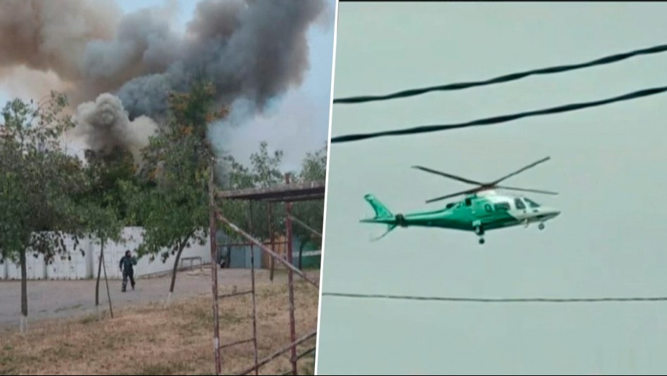 Incendio en Escuela de Formación de Carabineros en Cerrillos: Tres civiles heridos de gravedad