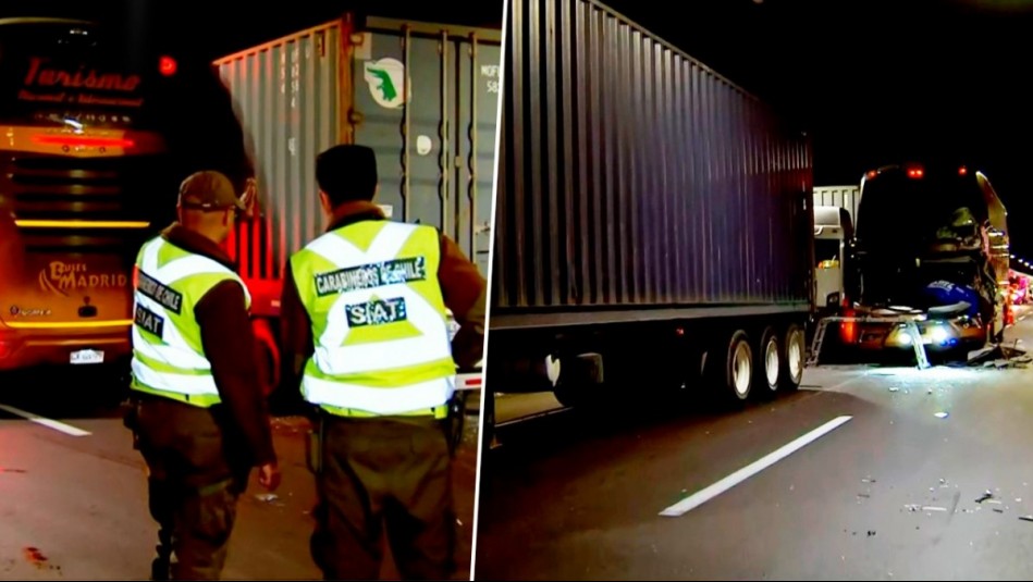 Fatal accidente entre bus y tres camiones en el Túnel Zapata deja un fallecido