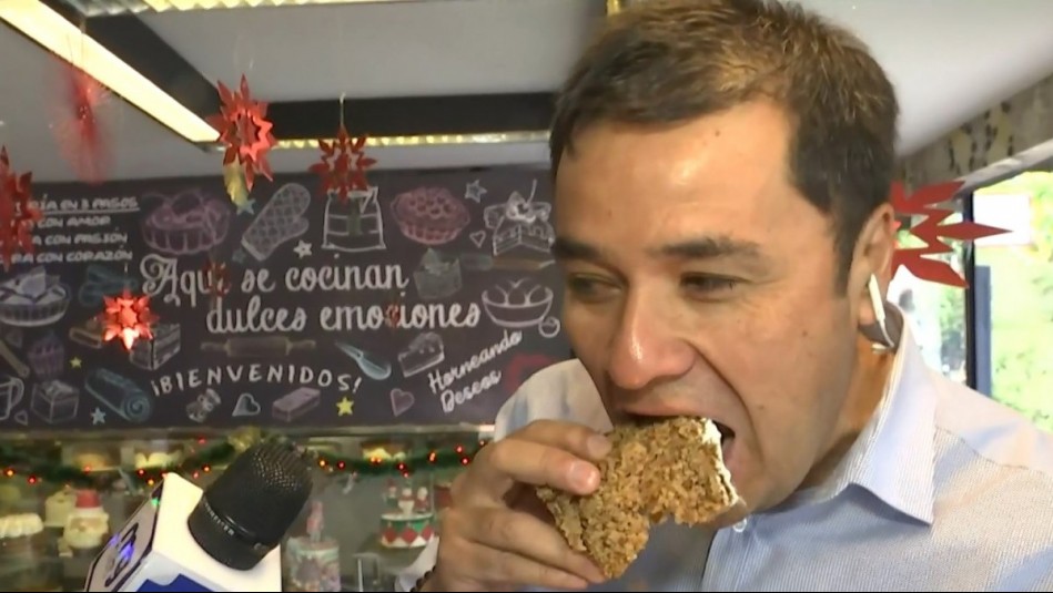 ¿Pan de pascua con o sin fruta confitada?: Roberto Saa se las da de catador probando dulces navideños