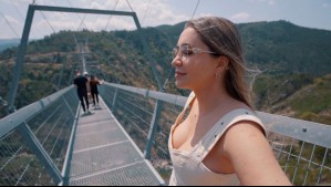 ¿Te atreverías? Dani Urrizola y César Norambuena cruzaron el puente peatonal más largo del mundo en Portugal