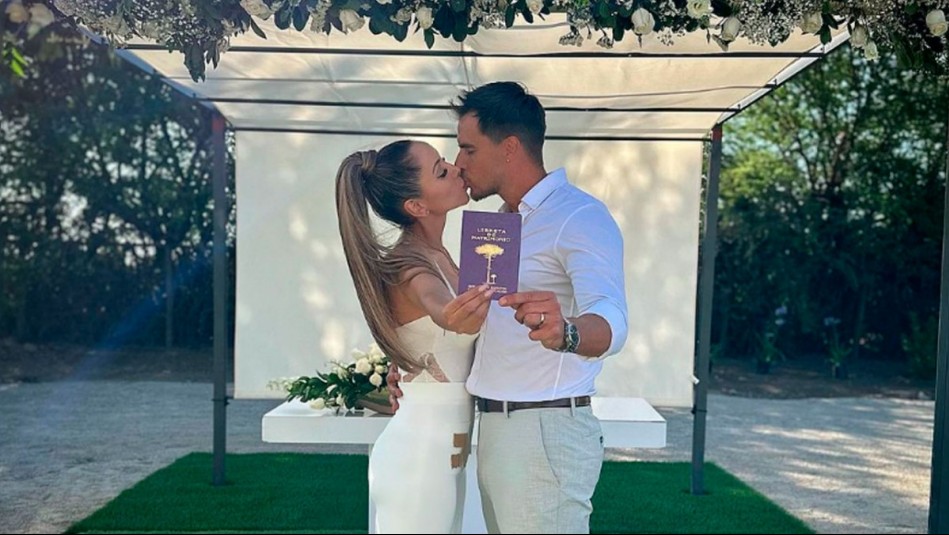 'El primer día del resto de nuestra nueva vida': Marité Matus y Camilo Huerta se casaron por el civil