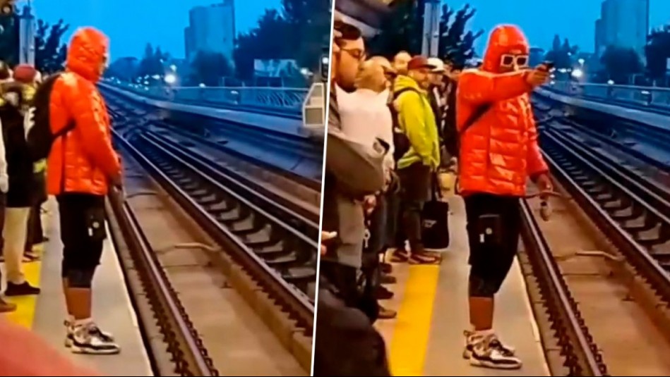 Minutos de pánico en el Metro: Hombre ingresa a Estación Sótero del Río con arma y supuesta granada
