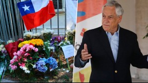 Con distintos homenajes: Masiva despedida y agradecimientos a expresidente Piñera afuera de su casa