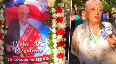 La "Grandiosa" Bertita recuerda emotivo gesto que tuvo el expresidente Piñera: "Son palabras lindas para mí"
