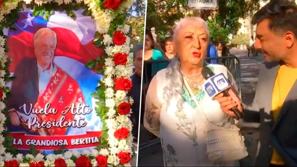 La 'Grandiosa' Bertita recuerda emotivo gesto que tuvo el expresidente Piñera: 'Son palabras lindas para mí'